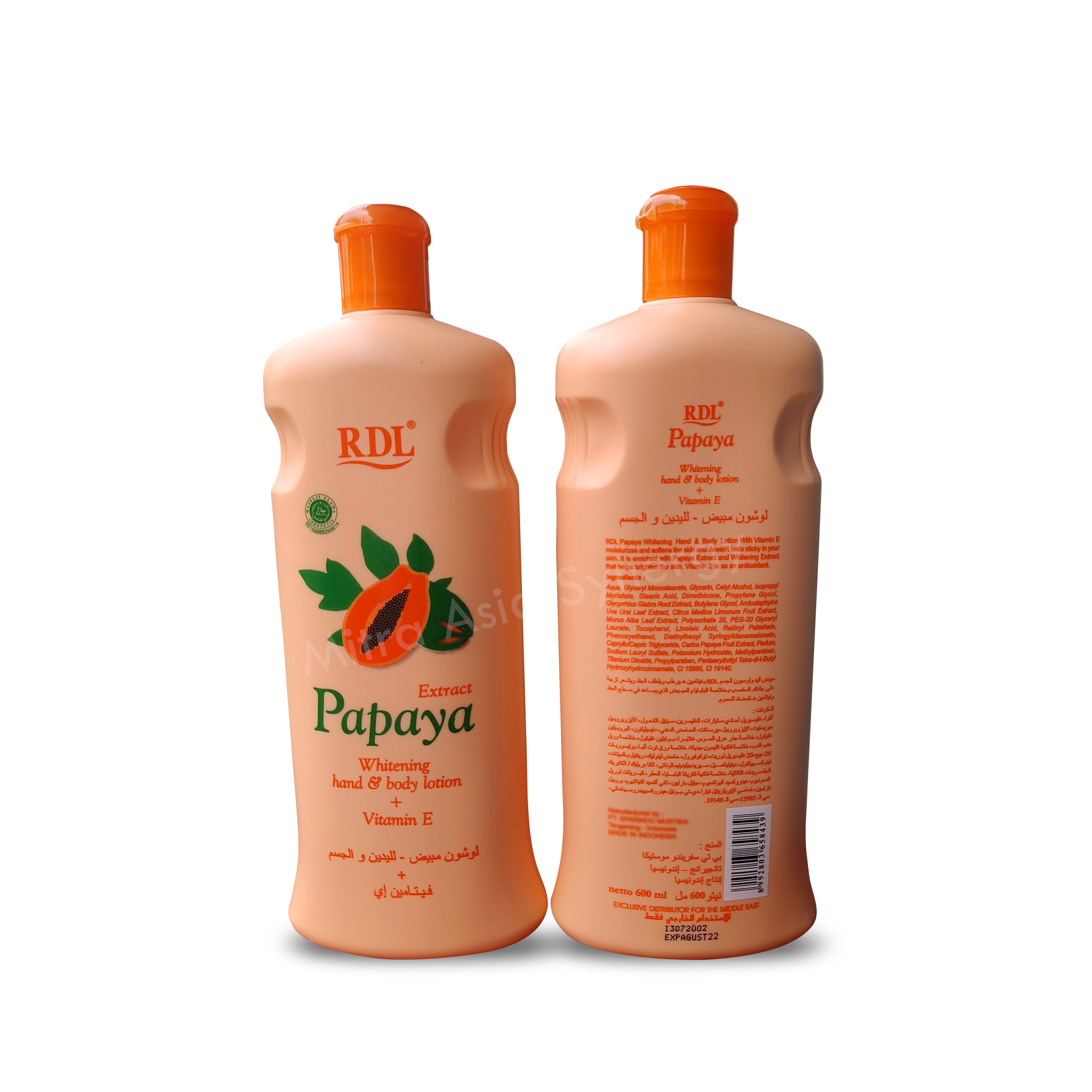 RDL BODY LOTION PAPAYA 600ML
